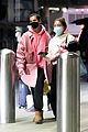 dua lipa pink outfit lax arrival 04
