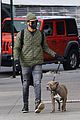 justin theroux stays warm while walking dog kuma in nyc 01