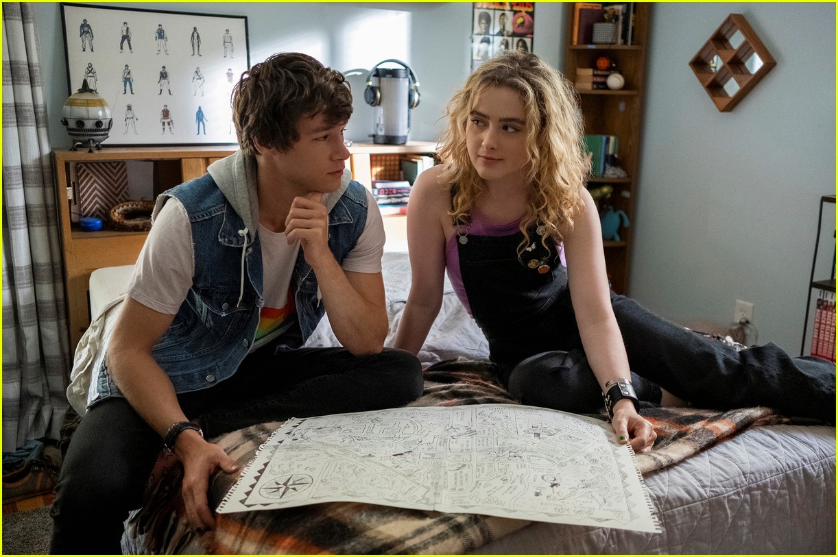 kathryn newton kyle allen stuck in time loop in map of tiny perfect things trailer 05