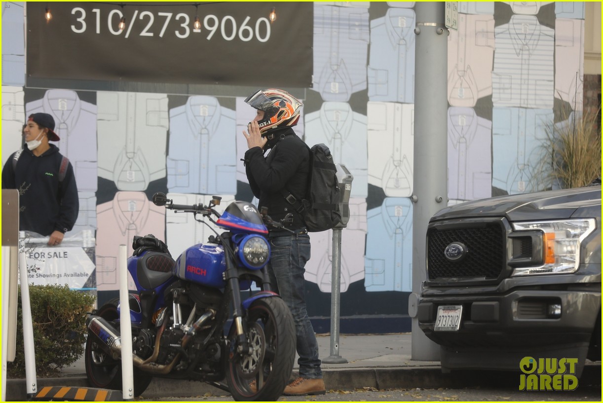 keanu reeves motorcycle ride prep la 344519367