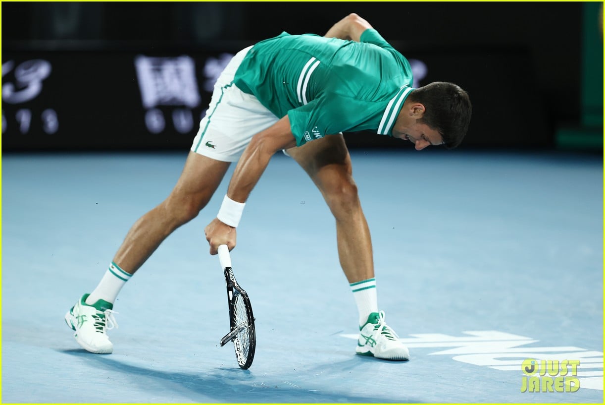Novak Djokovic Destroys Tennis Racket in Fit of Rage During Australian ...