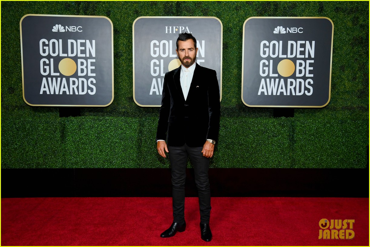 justin theroux wears a fohawk at the golden globes 2021 02