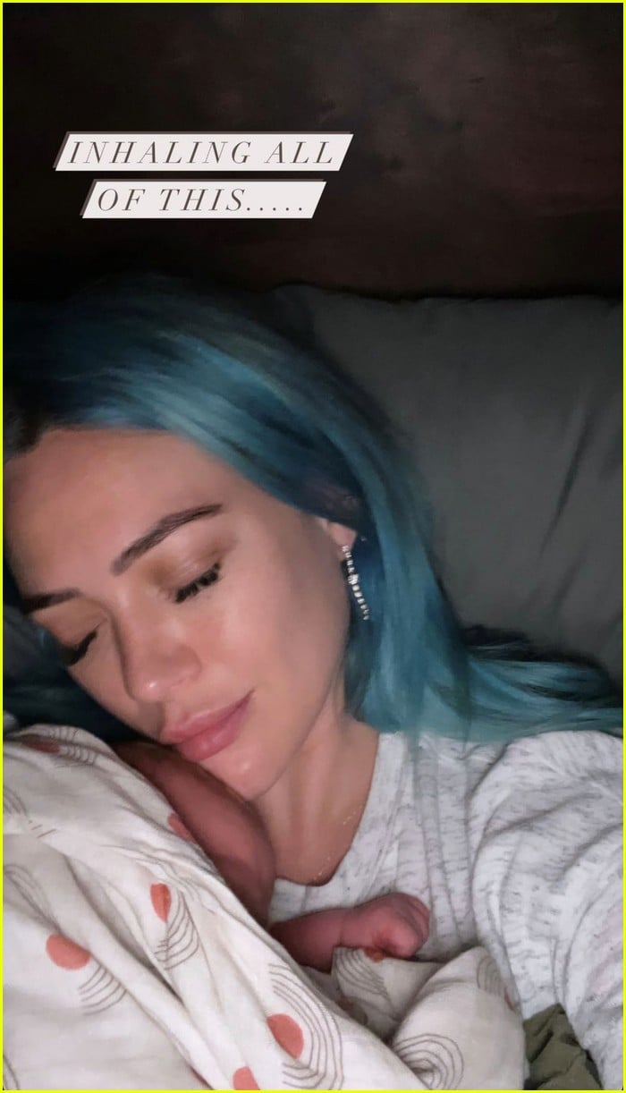 Hilary Duff Shares First Photos with Newborn Daughter Mae Photo