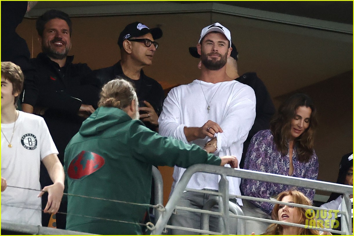 chris hemsworth thor cast at rugby game 144536495
