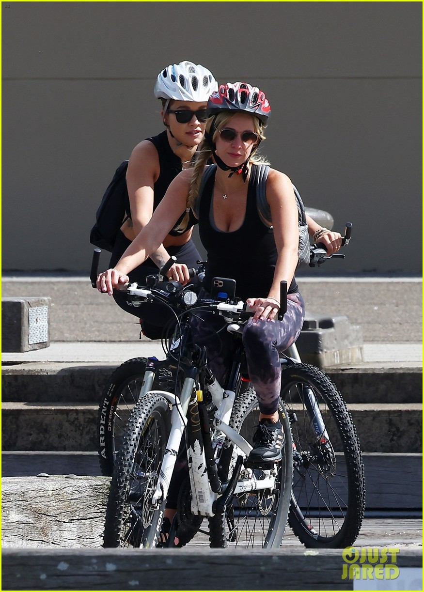 Rita Ora Joins Russell Crowe & Girlfriend Britney Theriot for Bike Ride