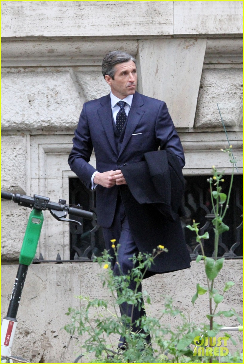 patrick dempsey suits up filming devils season two 03