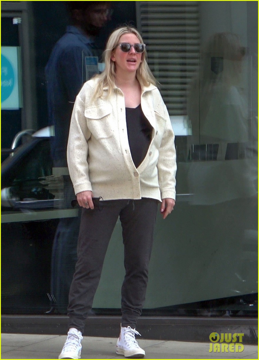 Pregnant Ellie Goulding Shows Off Baby Bump During Walk With Husband
