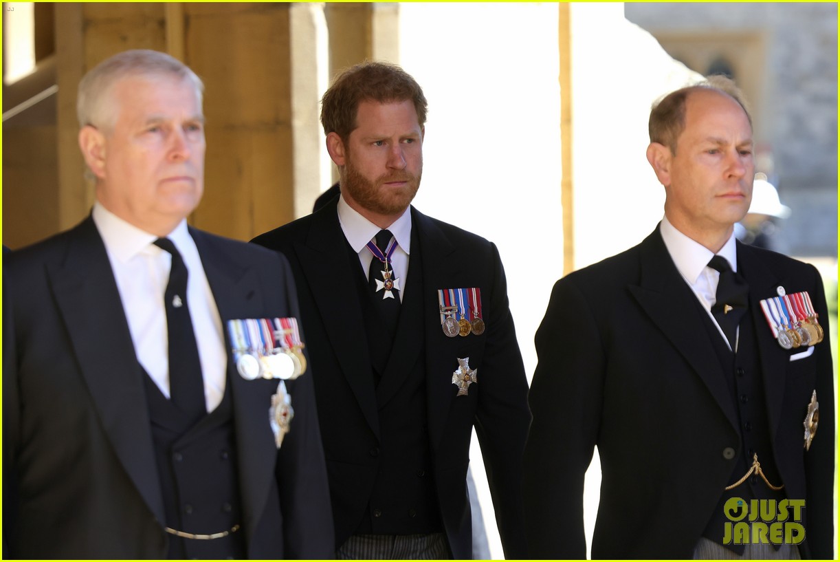 prince harry prince william seen chatting at funeral 234543865