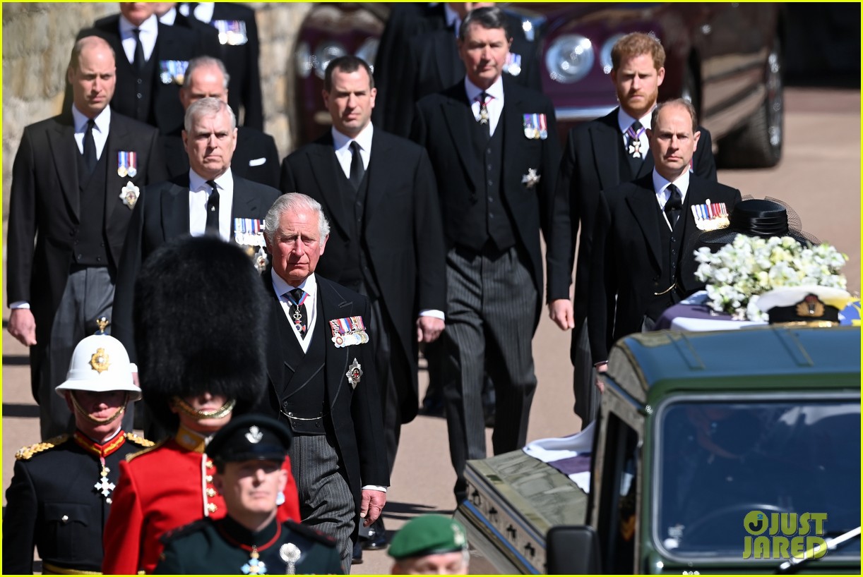 prince william prince harry arrive at prince philip funeral 124543410