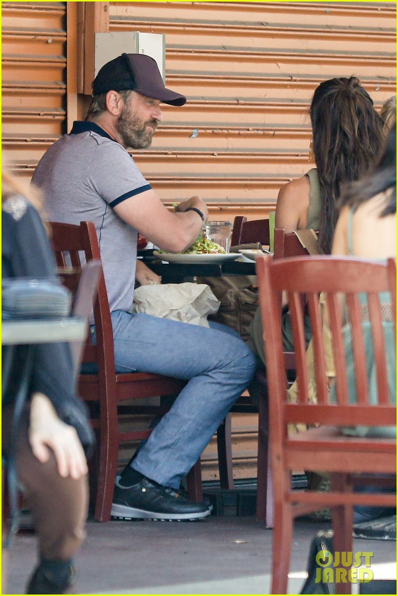 gerard butler at lunch with morgan brown 214553078
