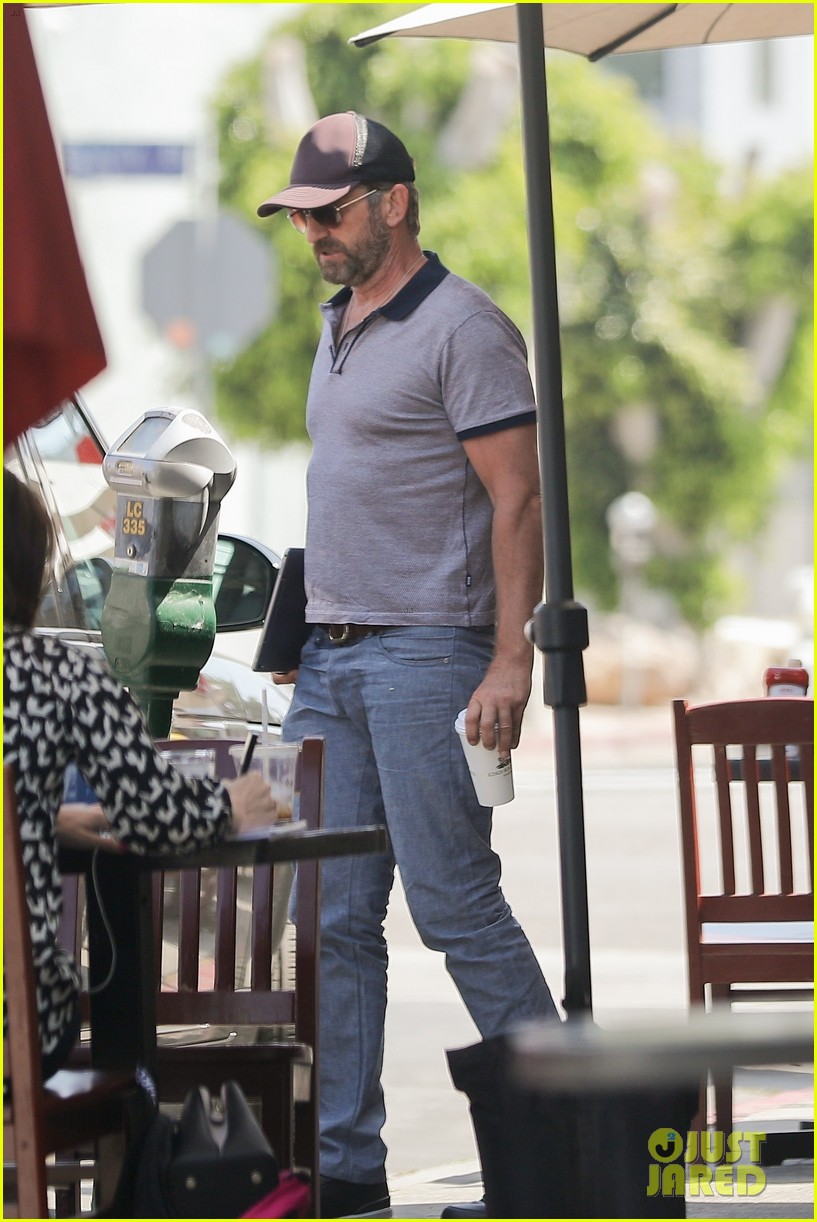 gerard butler at lunch with morgan brown 304553087