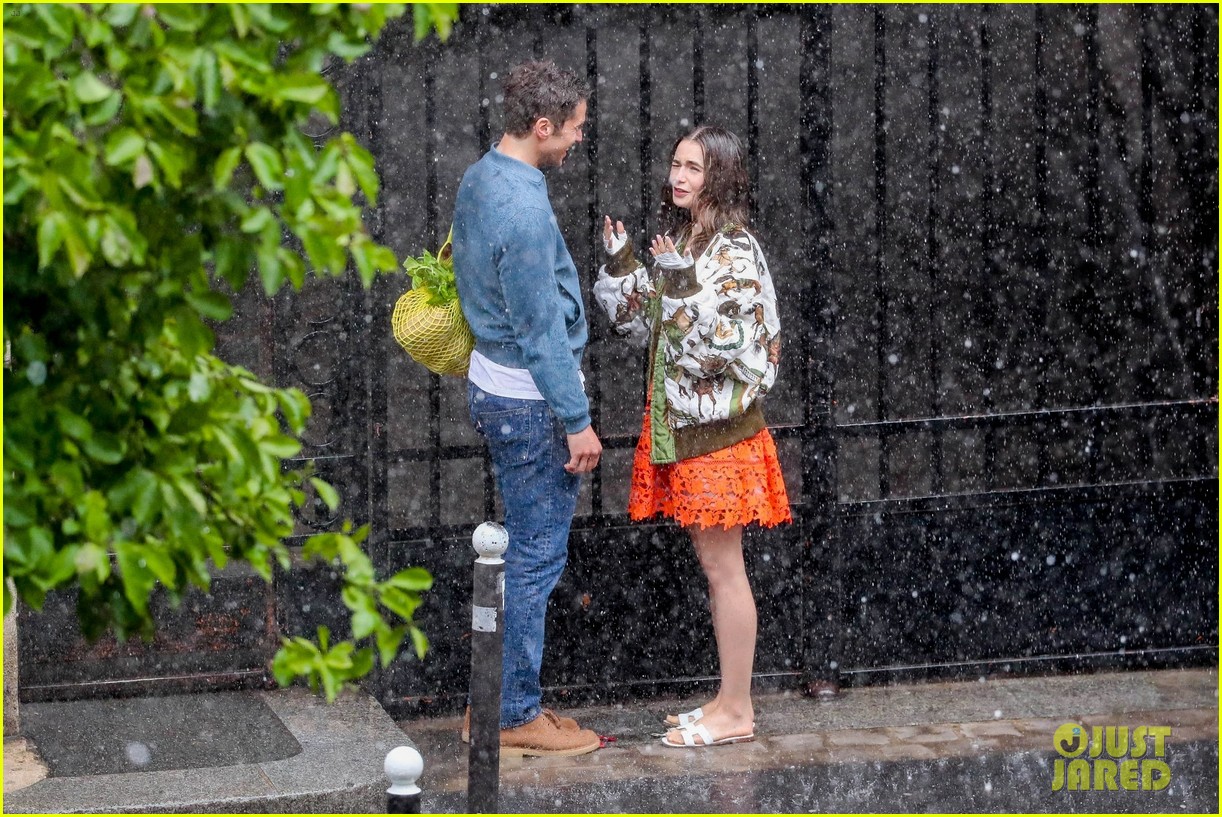 lily collins caught in rain with lucas bravo emily in paris 394558015