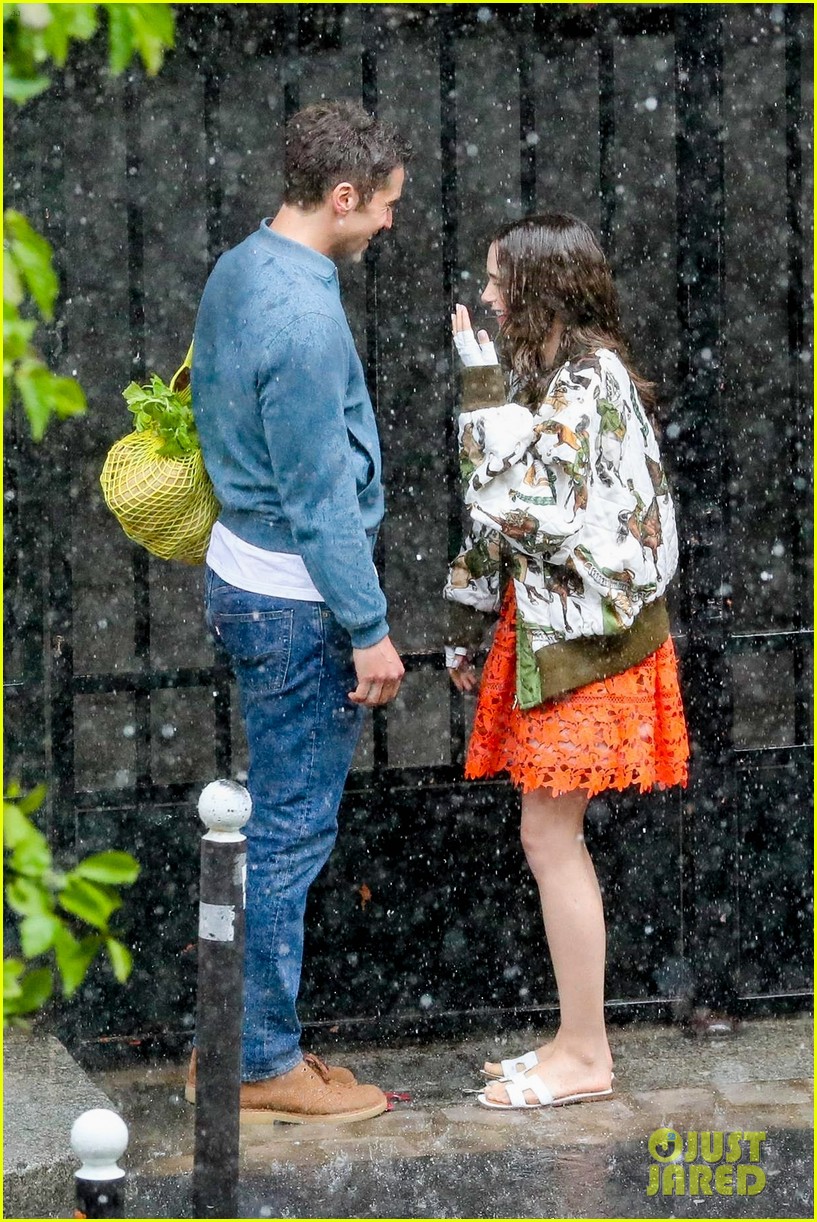 lily collins caught in rain with lucas bravo emily in paris 43