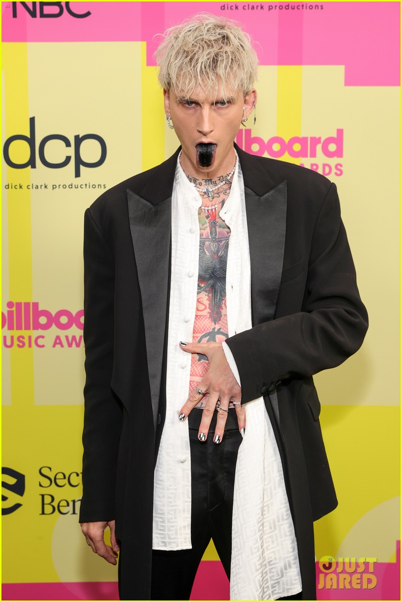 Megan Fox Licks Machine Gun Kelly's Black Tongue at Billboard Music