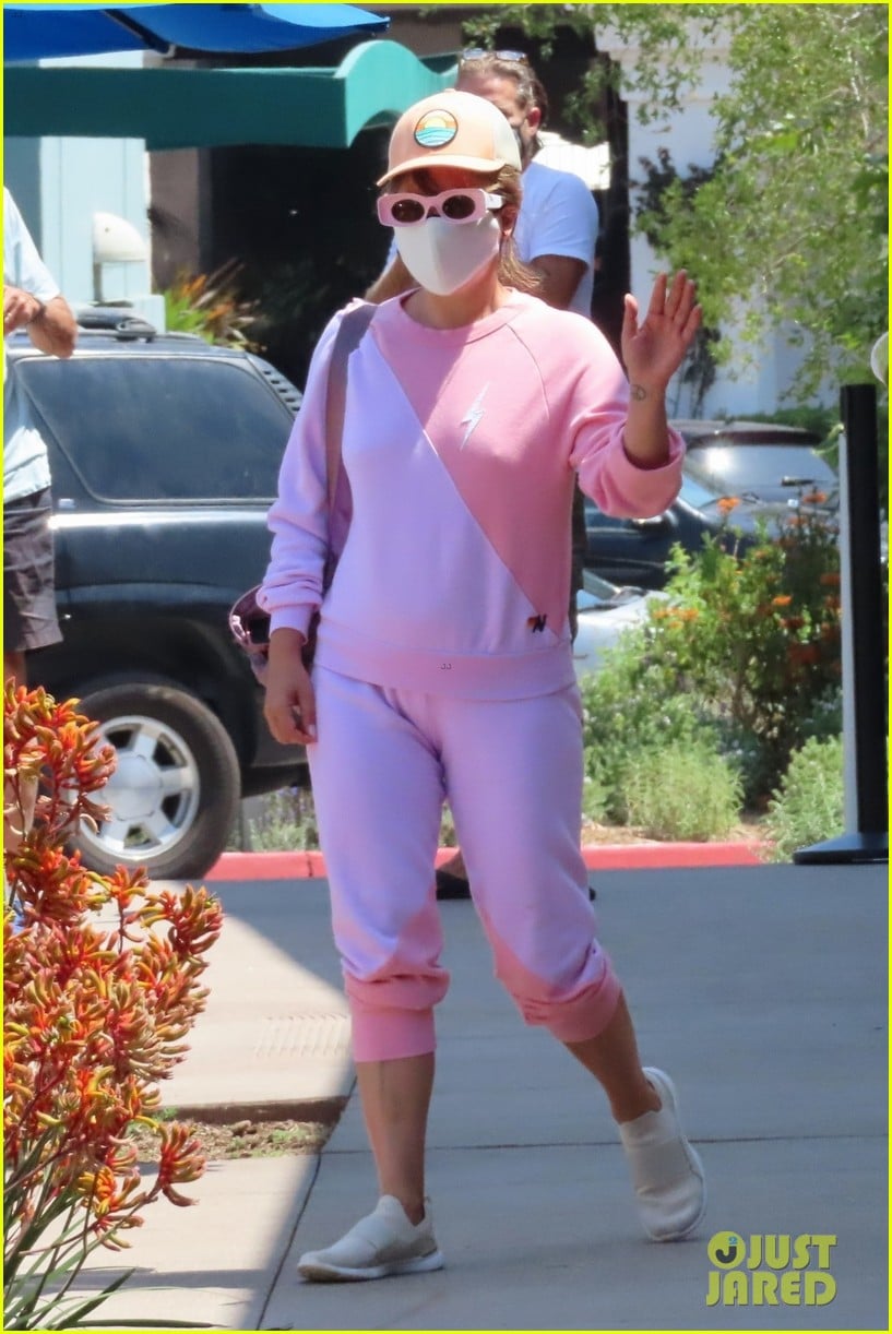 lady gaga heads out in malibu in all pink 034557768