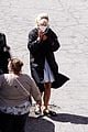 lily james as pamela anderson first set photos 10