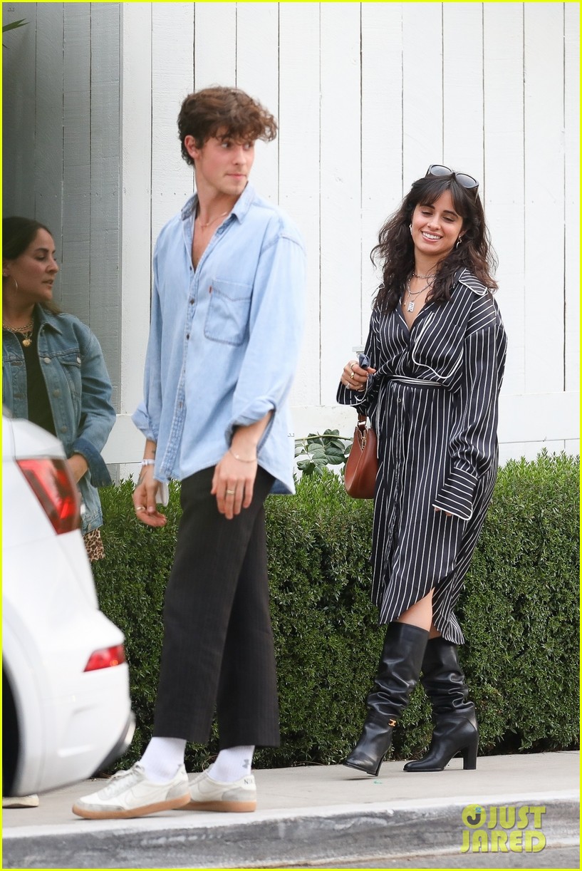 Camila Cabello & Shawn Mendes Embrace After a Meal With Friends in West