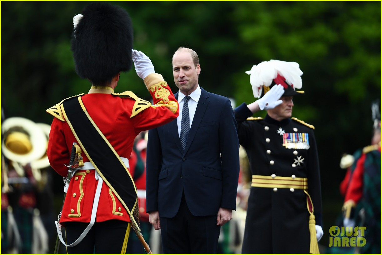 Prince William Plays Soccer During First Day of Scotland Tour Photo
