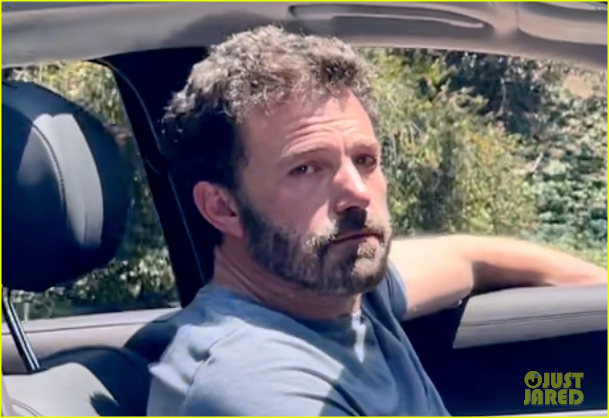 Ben Affleck Photographed Leaving Jennifer Lopez's House with a Smile on