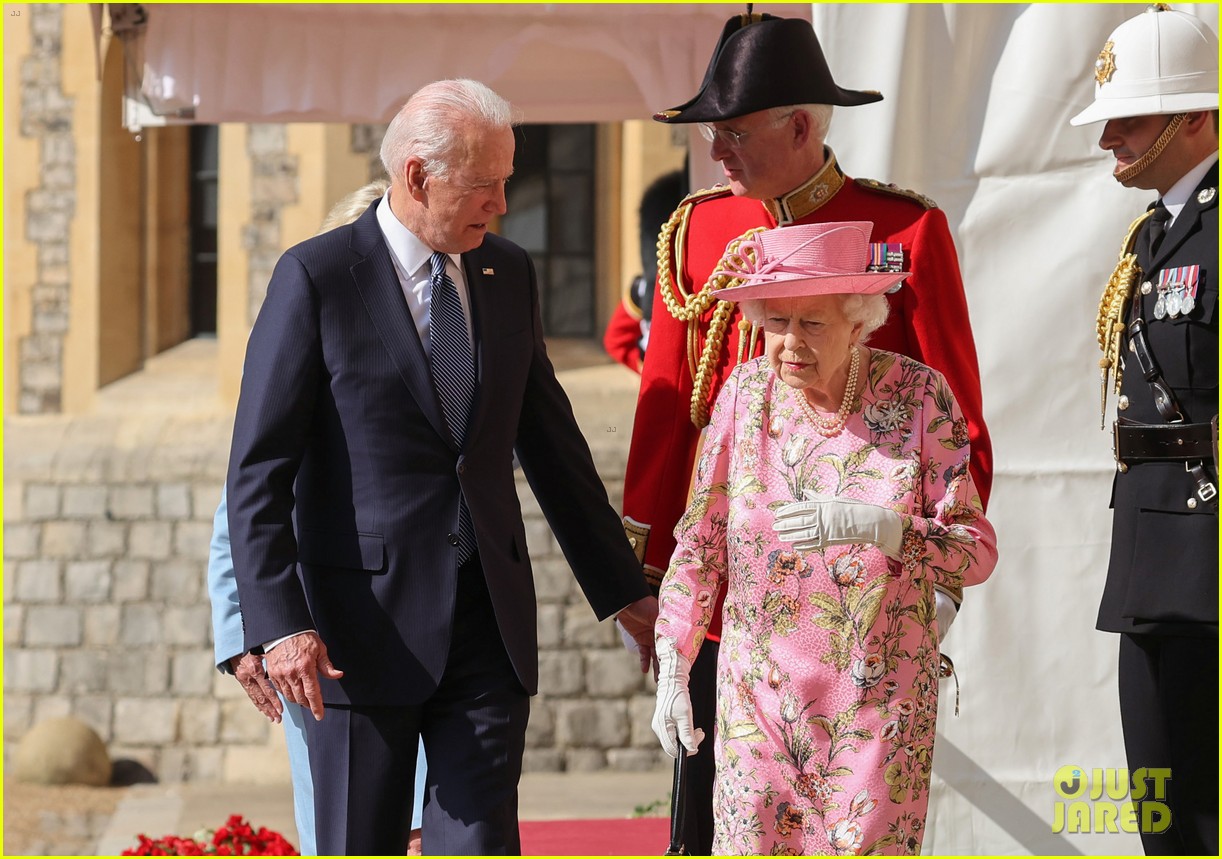 Queen Elizabeth Meets President Joe Biden & First Lady Jill Biden at