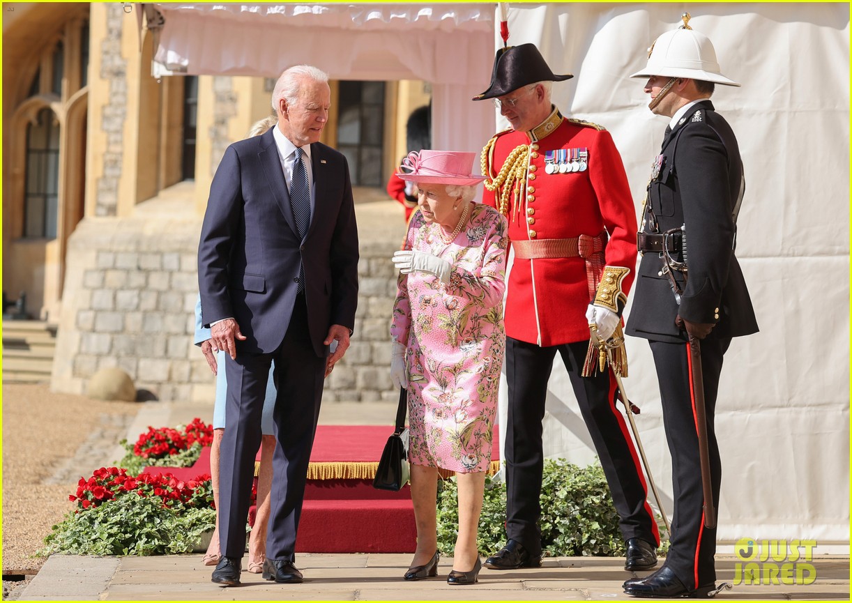 Queen Elizabeth Meets President Joe Biden & First Lady Jill Biden at