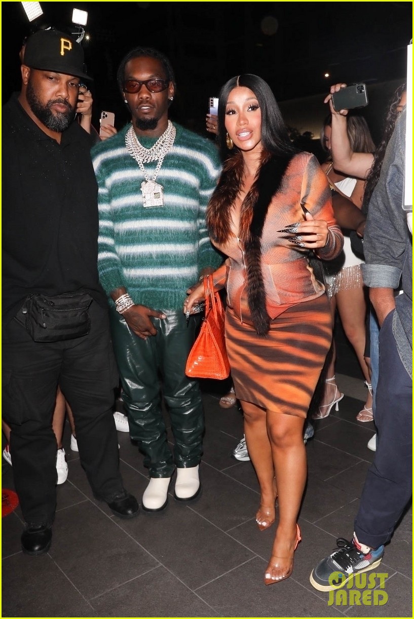 cardi b dinner party after bump reveal offset 054578127