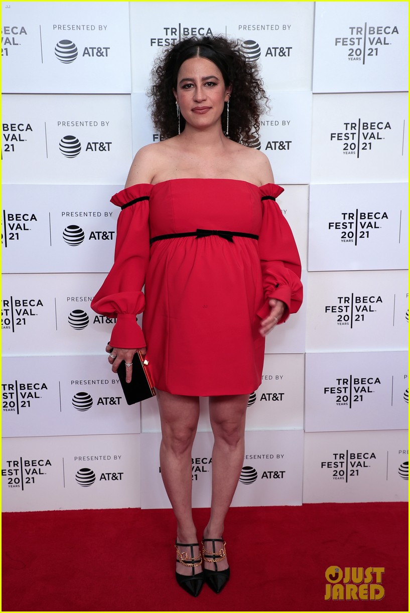 Ilana Glazer's Husband David Rooklin Cradles Her Baby Bump at 'False