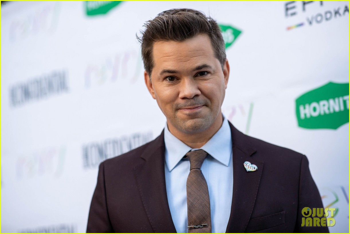 andrew rannells tuc watkins couple up for portrait of pride event 144567174