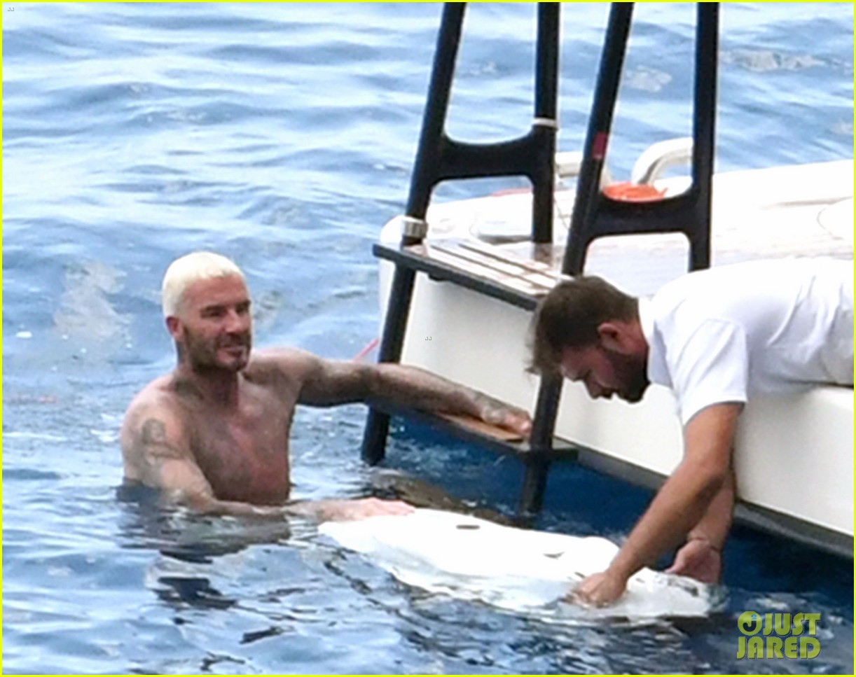 david beckham jumps off yacht with son cruz beckham 054594571