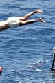 david beckham jumps off yacht with son cruz beckham 50