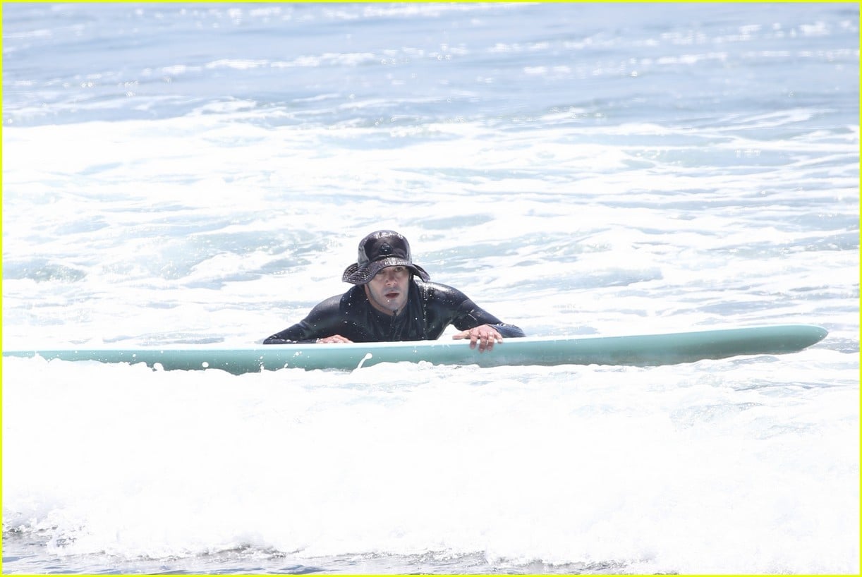 adam brody slips into wetsuit for afternoon of surfing 054585074