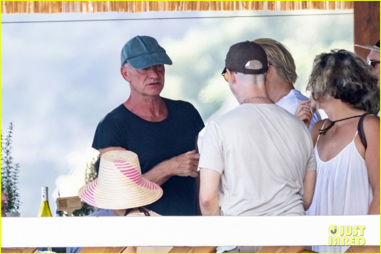 jessica chastain runs into sting in italy 144591685