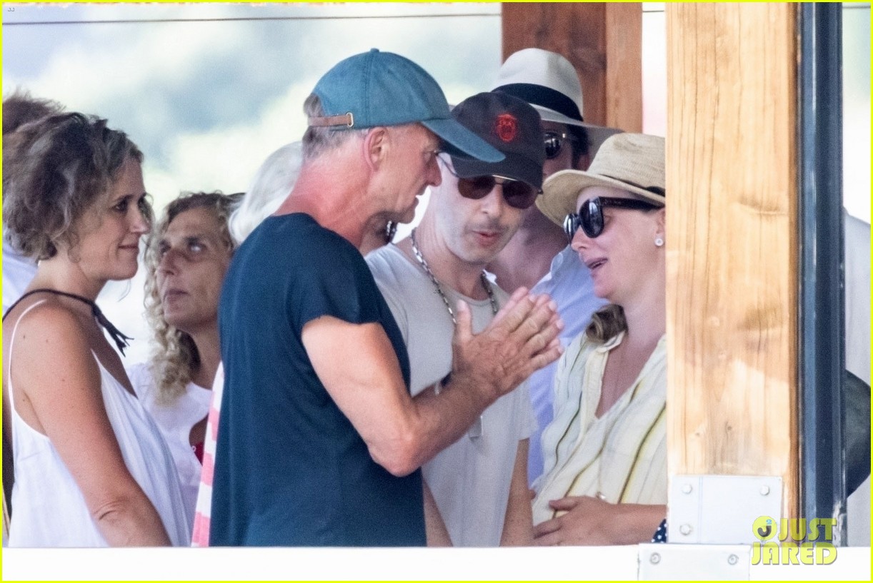jessica chastain runs into sting in italy 19