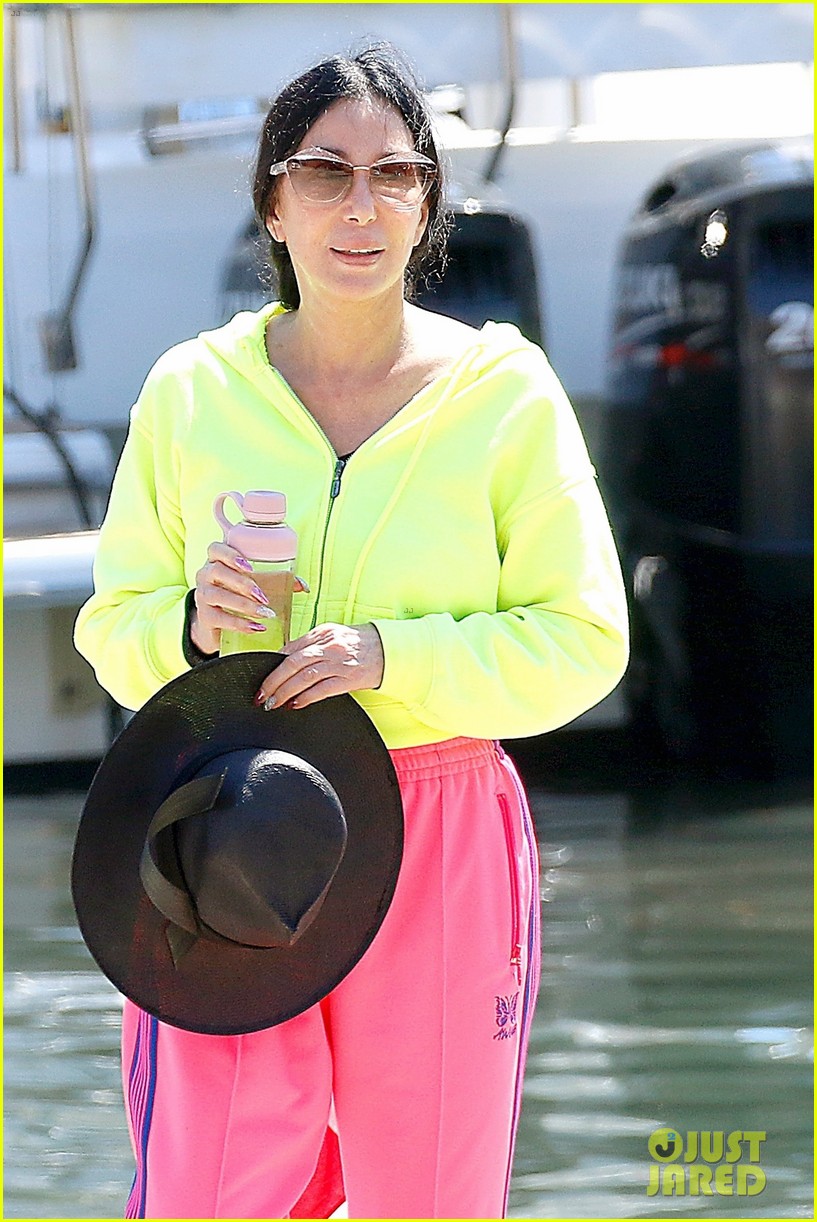 cher neon yellow pink boat arrival wrap up vacation 154592375