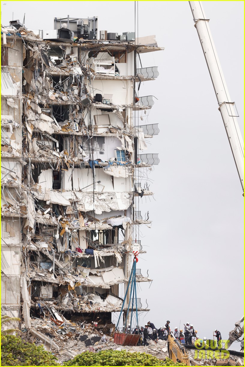 remaining portion of miami condo building demolished 354581834