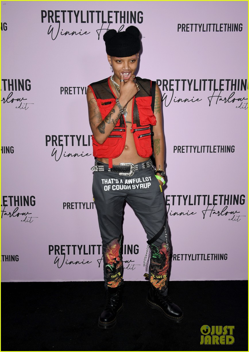 winnie harlow prettylittlethings launchstar studded party 09