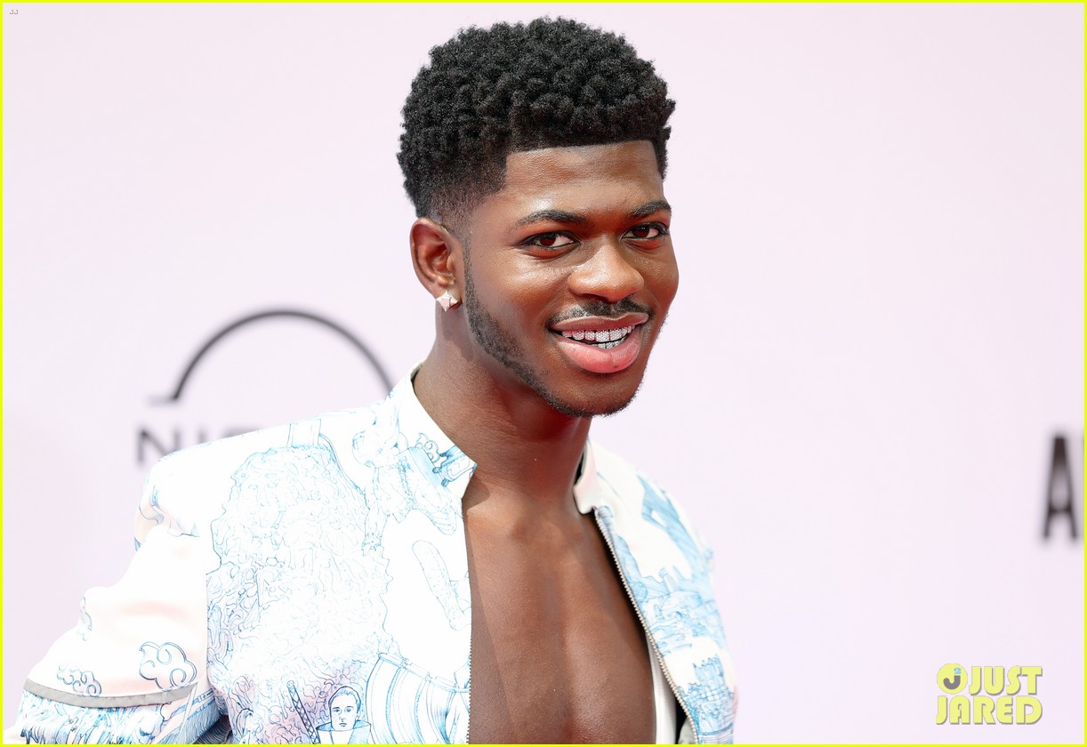 lil nas x bet awards red carpet toile dress 104596600