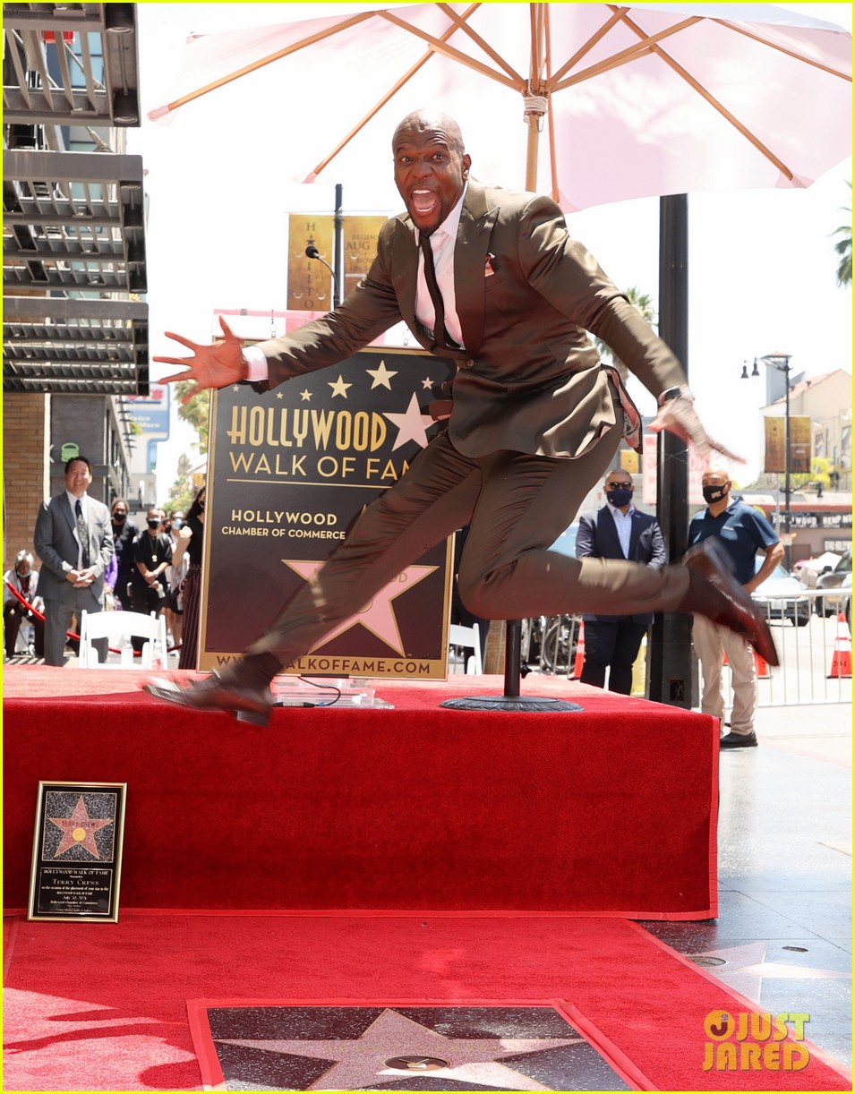terry crews walk fame star ceremony with grandmother 034597747