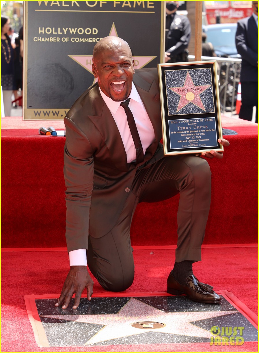 terry crews walk fame star ceremony with grandmother 414597785