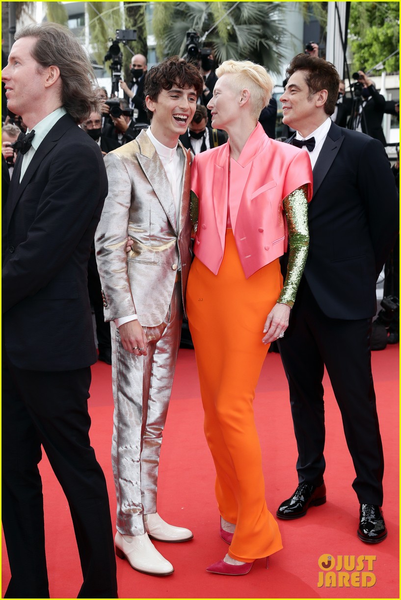 timothee chalamet tilda swinton more french dispatch cannes 584586991