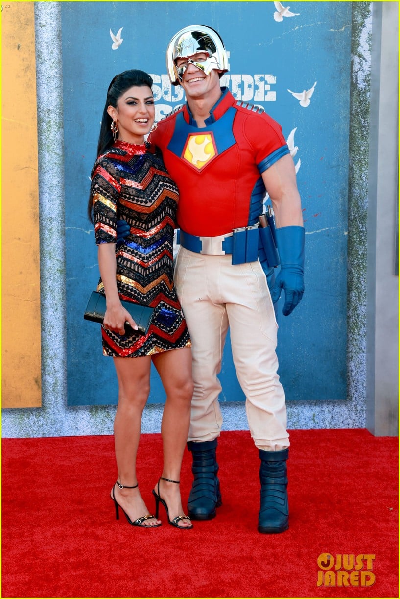 john cena the suicide squad premiere with wife shay shariatzadeh 314599121