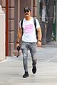justin theroux shows off his mustache walk around nyc 03