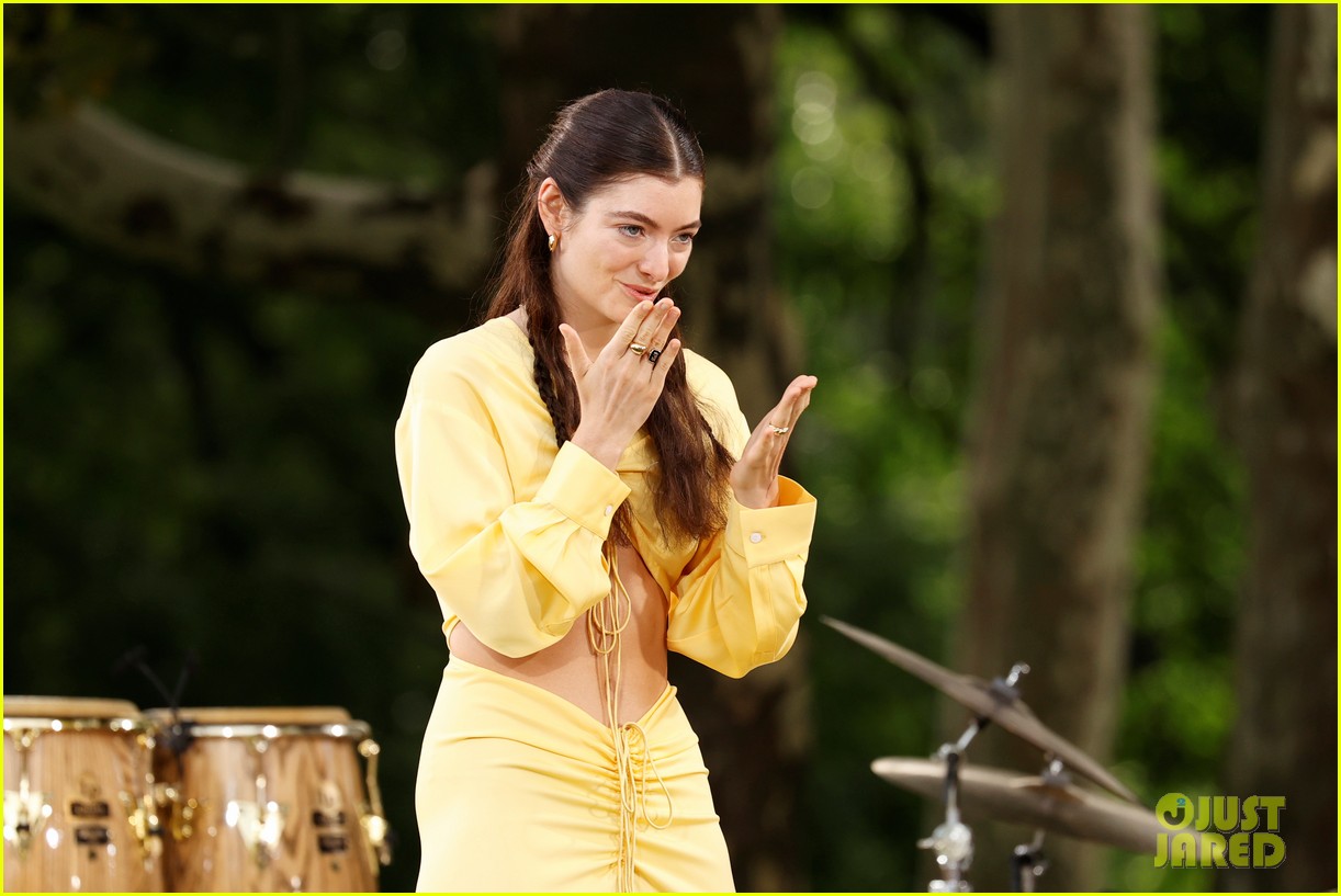 lorde performs in central park for gma 224607632