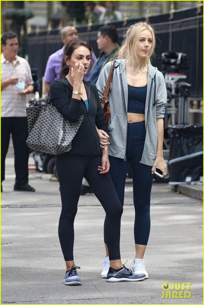 Mila Kunis & Justine Lupe Film Scenes for ‘Luckiest Girl Alive’ in NYC