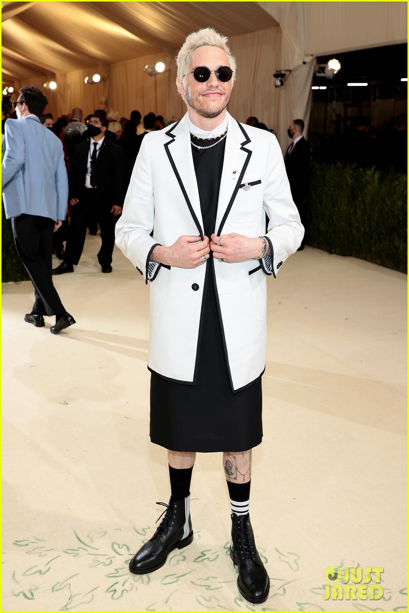 Pete Davidson Calls His Met Gala 2021 Outfit a 'Slutty Nun' Dress