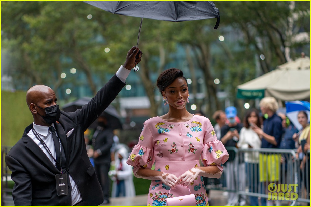 Gigi Hadid Drinks From a Baby Bottle While Walking the Moschino Runway