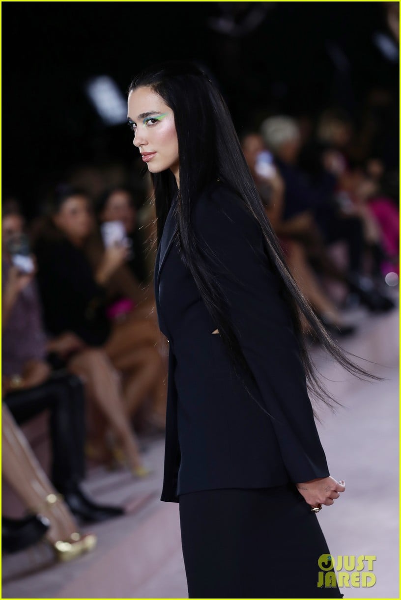 Dua Lipa Makes Her Runway Debut for Versace Alongside Her Boyfriend's