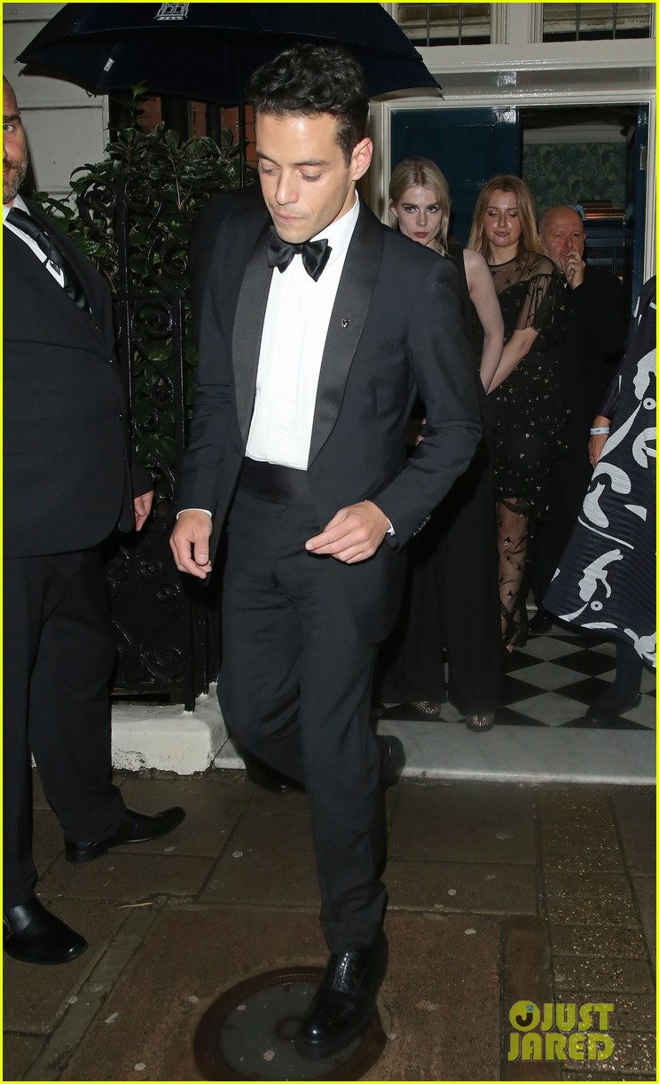 rami malek lucy boynton no time to die after party 084634803