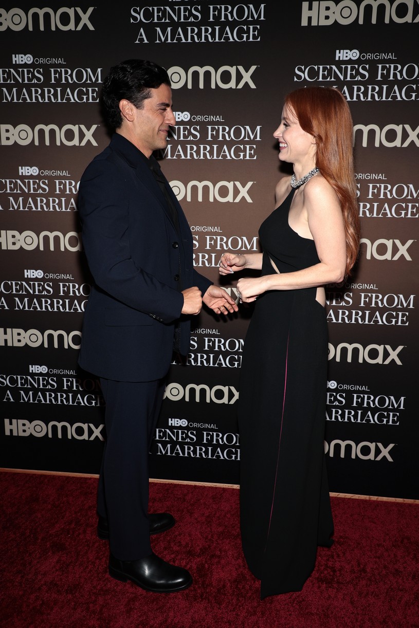 jessica chastain oscar isaac scenes marriage finale event 314641747