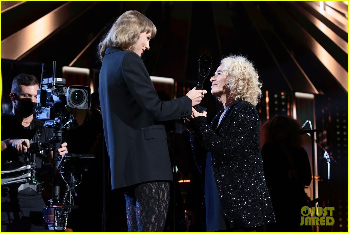 Taylor Swift Sports Lace Jumpsuit While Honoring Carole King at Rock